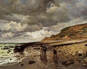 克劳德 莫奈 : The Point de la Heve at Low Tide